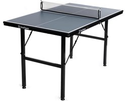 Inklapbare Tafeltennistafel Indoor met Net, Transportwielen en Opslagvakken