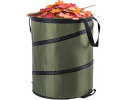 Inklapbare tuin- en campingvuilniszak - herbruikbaar - 1 stuk - groen - Oxford-stof