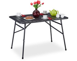 inklapbare tuintafel - 74,5 x 110 x 70,5 cm - metaal - tot 135 kg - klaptafel
