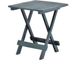 Inklapbare tuintafel - Buitenmeubel - Buiten genieten - Weerbestendig kunststof - 45 x 43 x 50 cm - Groen