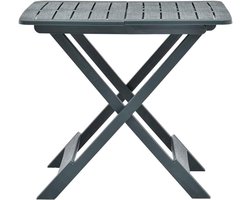 Inklapbare tuintafel - Buitenmeubel - Terras Genot - Weerbestendig kunststof - 79 x 72 x 70 cm - Groen