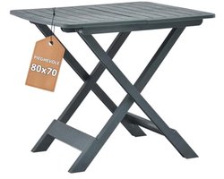 Inklapbare Tuintafel met Houtlook - 79 x 72 x 70 cm - Groen