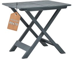 Inklapbare Tuintafel met Houtlook - 79 x 72 x 70 cm - Groen