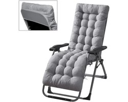 Inklapbare zonneligstoel - ideaal voor tuin en strand - comfortabel