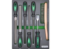 INLEG CARBON VIJLEN, SCHRAPER, STALEN BORSTEL