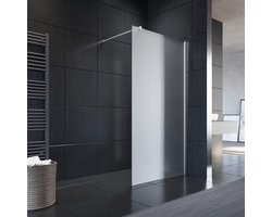 Inloopdouche 100x200 cm met Stabilisator van 8 mm Gehard Glas en Nanocoating