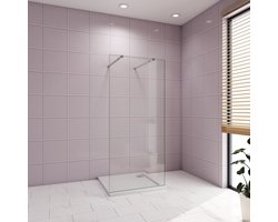 Inloopdouche 67,7x200cm ,10mm nano veiligheidsglas ,met 2 Stabilisatiestangen 73-120cm