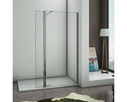 Inloopdouche met 30cm Flipper Panel,8mm NANO veiligheidsglas,200cm hoog