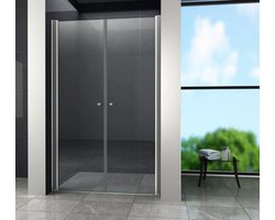 Inloopdouche met Draaideuren 80-84 cm - Helder Veiligheidsglas 180 cm Hoog
