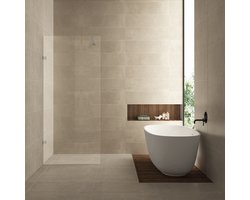 Inloopdouche Wiesbaden Less 120x200cm met chroom beslag en 8mm helder glas