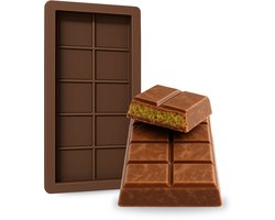 Innovaland - Chocolade mal voor Dubai Reep - 25 x 14 CM - Mal Voor Chocolade - Koek - Gebak - Zeep - Siliconen Bakvormen - Chocolade Bakvorm - Vorm - Mallen