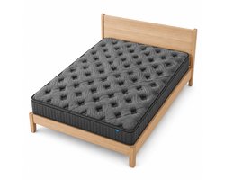 Innovastore Pocketveringmatras - Ergonomisch matras - Koudschuimmatras - Veerkernmatras - 7 zones - 90x200x25cm - Antraciet