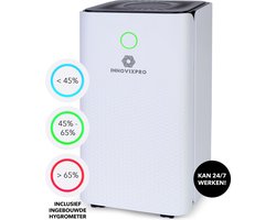 Innovixpro® 2-in-1 Luchtontvochtiger en Luchtreiniger - Ontvochtigt 16L Per Dag in Huis - LuchtOntvochtiger met Timerfunctie - Vochtvreter - Dehumidifier - Luchtontvochtigers - Geschikt voor Woonkamer / Slaapkamer/ Badkamer / Kantoor /Caravan/Kelder