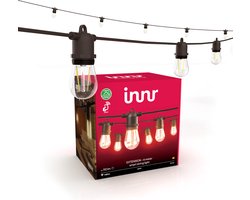 Innr lichtsnoer buiten uitbreiding 4m - warm wit licht - slimme lichtslinger - 8 smart LED bulbs - tuinverlichting IP65 waterdicht - dimbaar (OLS 210 basisset vereist)