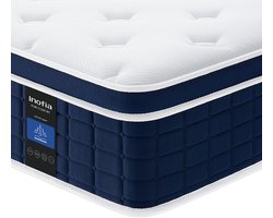 Inofia Ace Hybrid Matras 160 x 200 cm, Hoogte30 cm, Zakveringmatras, H2 Gemiddeld Stevig, 7 Zones, Orthopedische Matras voor een Verkwikkende Nachtrust