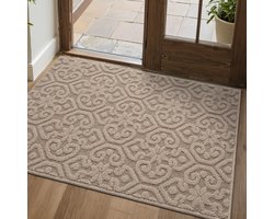 Inovra ® Absorberende Antislip Deurmat voor Binnen en Buiten met Stijlvol Design 44 x 76 cm