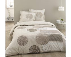 Inovra ® Beddengoed Set van Hoogwaardige Katoen met Hartjesmotief en Twee Kussenslopen