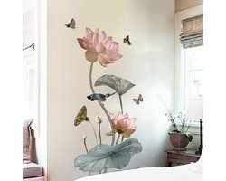 Inovra ® Betoverende Lotus Bloemen Muurdecoratie voor Woonkamer en Slaapkamer