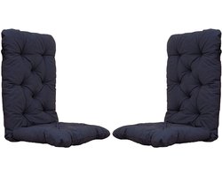 Inovra ® Comfortabele Tuinstoelenset Met Hoge Rugleuning Voor Buiten En Binnengebruik