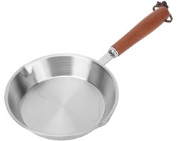 Inovra ® Compacte Keukenpan van Roestvrij Staal met Antiaanbaklaag voor Inductiekookplaten en Meer