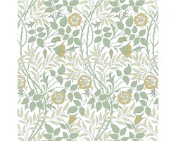 Inovra ® Decoratieve Zelfklevende Muurfolie met Groene Bladeren en Bloemenpatroon voor Binnenhuisdecoratie