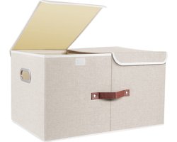 Inovra ® Extra Grote Opbergdoos met Deksel en Verstelbare Vakken voor Thuisorganisatie