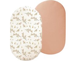 Inovra - Fitted Sheet voor Wieg en Kinderwagen 70x35cm - Bedekking voor Matras - Baby Nest Accessoires voor Bedje