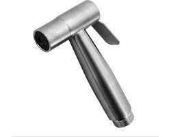 Inovra ® Handdouche RVS Sproeikop Toilet Douchekop Toilet Shattaf voor Douche Badkamer Hygiëne Toiletpapier Luierreiniging (Alleen Sproeikop) (Zilver)