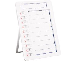 Inovra - Handige Wisbare Magnetische Uitschuifbare Routine Planning Bord met Stand en Ophanggat - Dagelijkse Planning voor Kinderen en Thuis Kantoor