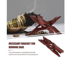 Inovra - Houten Standbeeldstandaard voor Glasbal en Sieraden - Beeldhouw Stand met Tentoonstellingsmogelijkheden - Decoratieve Stand voor Borden en Sleutels - Kom en Wicca Accessoire - Aarde Thema Decoratie