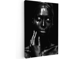 Inovra ® Indrukwekkende Zwart-Wit Canvas Wanddecoratie voor Slaapkamer en Woonkamer