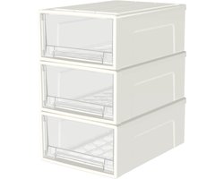 Inovra ® Ladekast met Drie Transparante Laden voor Flexibele Opslagoplossingen in Huis en Kantoor
