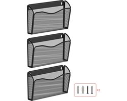Inovra ® Multifunctionele Wandorganizer voor Kantoor en Thuis met Drie Opbergvakken