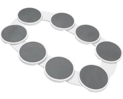 Inovra Plus - 360 Graden Draaibare Tafel Draaitafel voor Keukentafel, Draaiplateau Uitbreidbaar voor Rechthoekige Eettafels - Eenvoudige Montage