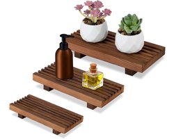 Inovra Plus - Houten Zeepbakje voor Aanrecht - Plantenhouder Badkameraccessoires