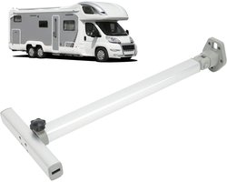 Inovra Plus - Inklapbare tafelpoten voor campers en boten, in hoogte verstelbaar, zwart – inklapbare voet, verstelbare scharnierende steunpoot, 59-775 cm.