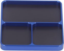 Inovra Plus - Magnetisch blauw schroevenbakje voor thuis en op kantoor met antislip, 13.7x11x2cm, geschikt voor schoonmaken, DIY en knutselen