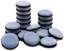 Inovra Plus - Meubelglijders set met zelfklevende teflonglijders - 16 stuks voor stoel en bank - rond - kantoor en tafel - 25 mm