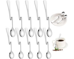 Inovra Plus - Set van 10 stevige roestvrijstalen koffielepels voor hangende jamlepel en siroop - Roerlepels voor yoghurt en melasse - Keukenaccessoires Teddy accommodaties