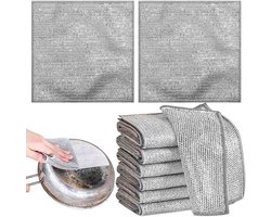 Inovra Plus - Set van 20 multifunctionele metalen theedoeken voor keuken - Krasbestendig en herbruikbaar - Nat en droog gebruik - 20 x 20 cm