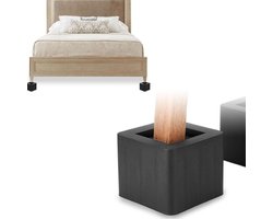 Inovra Plus - Set van 4 Meubelverhogers | Hoogte Verstelbare Poten - Thuisgebruik | Zwart | Verhogen Bed Bureau Bank - Non-slip Stijgbuis
