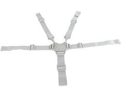 Inovra Plus - Verstelbare Baby Veiligheidsgordel 5 Punt Harnas - Kinderzitje Riemen - Veilige Babyharnas voor Kinderwagen - Kinderstoel Buggy (Grijze Knop 5 Punt Riem)