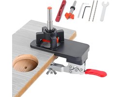 Inovra Plus - Verstelbare Boorsjabloon voor Meubelbouw | Potscharnier 35 mm | Verborgen Scharnier Jig | Aluminiumlegering | Kastdeuren | Meubelbouw Scharnieren | 35 mm Verstelbare Potband Boorsjabloon | 2 zoekwoorden toegevoegd