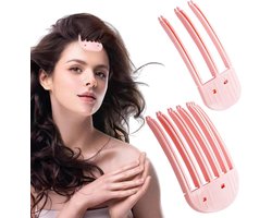 Inovra Plus - Volumeclips 2 stuks voor volume en lifting haarwortels | Roze | Clips voor mannen en vrouwen
