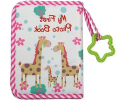 Inovra Plus - Zachte Doek Fotoboek Album voor Baby's - My First Family Album Eerste Fotoalbum voor Pasgeboren Peuter & Kinderen - Inclusief ruimte voor 17 foto's.