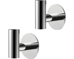 Inovra Plus - Zelfklevende Handdoekhaken van Roestvrij Staal - Set van 2 - Wandhaken voor Badkamer en Keuken - Handdoekhouder en Kledinghaken - Geen Boren Nodig - Voor Huis en Kantoor