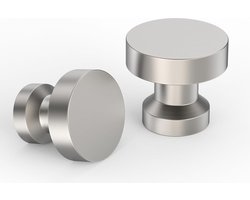 Inovra ® Set van 10 Stijlvolle Meubelhendels in Geborsteld Nikkel voor Kast en Lade