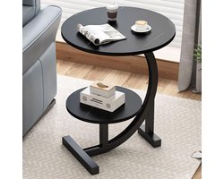 Inovra ® Stijlvolle C-vormige Bijzettafel met Modern Ontwerp en Veelzijdige Functies voor Elke Ruimte