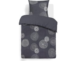 Inovra ® Stijlvolle Grijze Dekbedovertrekset van Hoogwaardige Katoen voor Eenpersoonsbedden 140x200cm 65x65cm