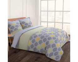 Inovra ® Stijlvolle Luxe Bedtextiel Set van Katoen met Dekbedovertrek en Kussenslopen voor Comfortabele Nachtrust